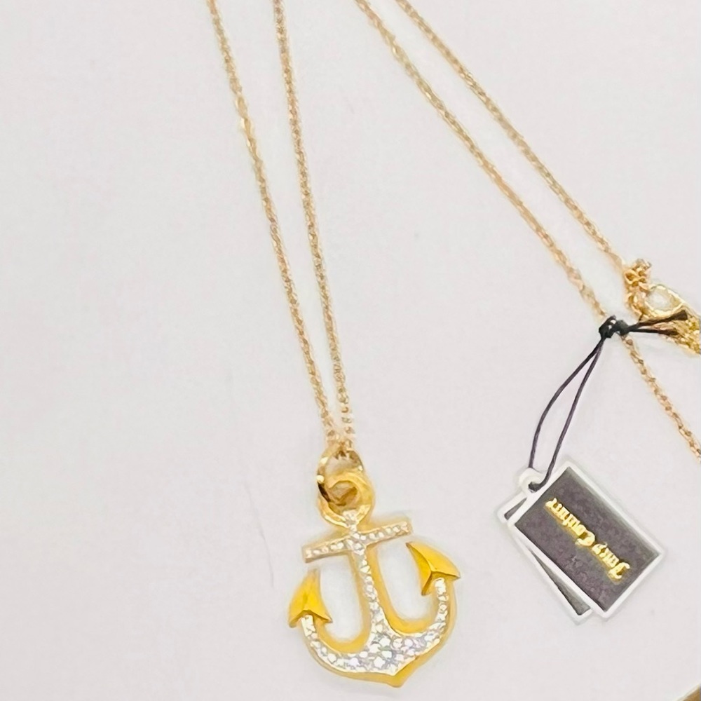 New w tag, Juicy Couture Anchor Necklace 32” + 1” extender.